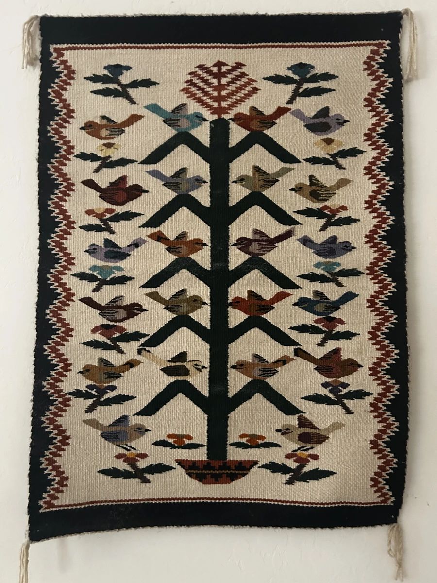 Navajo woven wall rug