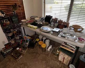serving dishes, plates