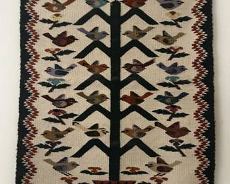 Navajo woven wall rug
