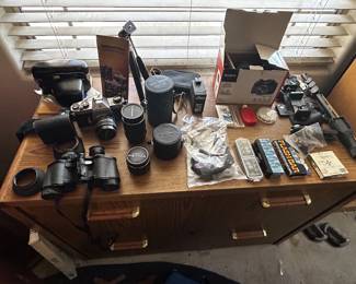 Cameras, Binauculars