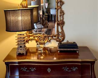 A pair of Mirrors & Chests
