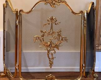 Gilt Firescreen