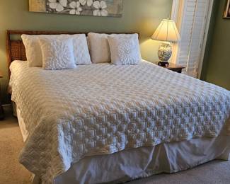 King Bed with frame and mattress $150 (does not include linens)