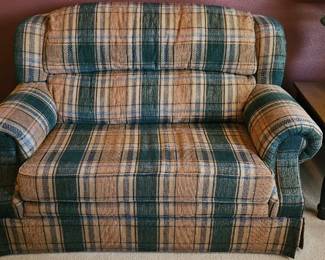 hide-a- bed love seat $65 --Dimensions-- 36 inches deep, 60 inches wide
