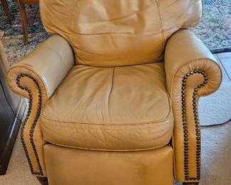 Leather reclining chair. $75