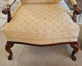 Thomasville cream and flower print chair. $60