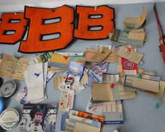 Misc. Ticket stubs buttons etc.
