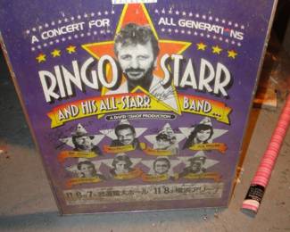 Ringo Star All Star Band poster signed