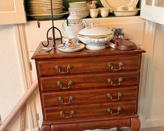 Cherry sliver ware chest