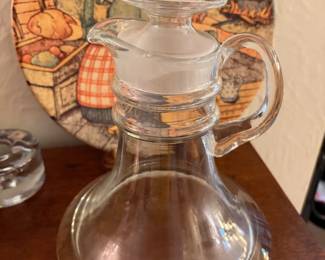heavy crystal decanter