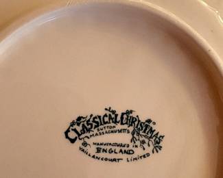 Back stamp of dishes