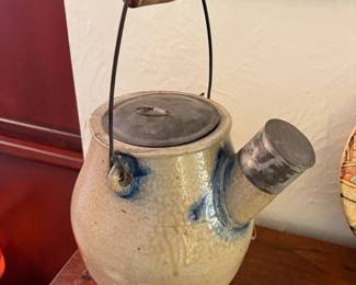 Antique batter jar with signature...RARE
