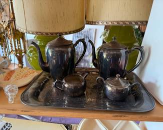 silverplate tea and coffee service