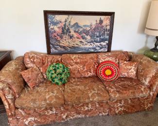 couch, wall decor