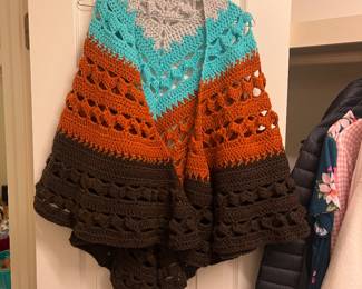 Crocheted shawl