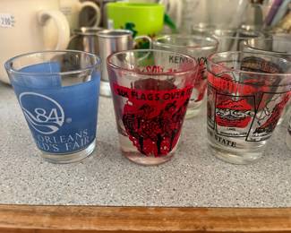 Vintage shot glasses 