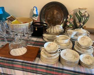 Cambridge glass, Haviland china