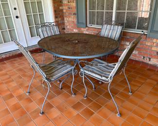 Wrought iron patio set 