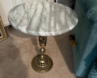 Marble/brass table
