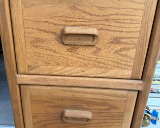 Wood file cabinet
