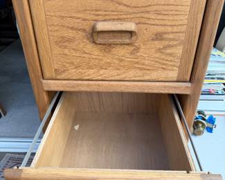 Wood file cabinet