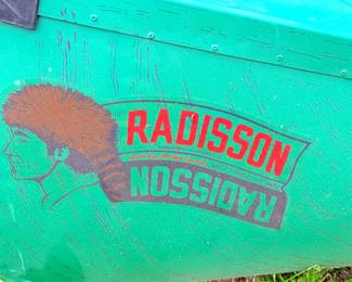 Radisson Aluminum Canoe - stored inside
