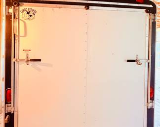 1998 Cargo Express Double Axel 16x7x7 Enclosed Trailer with 4 New Tires - stored in barn