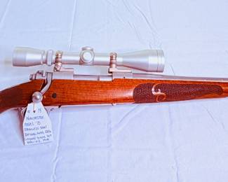 Winchester Model 70 Stainless Steel 300WIN  MAG Rifle Leupold Scope 3x9 Vari-x2 1979