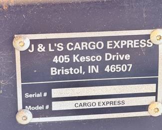 1998 Cargo Express Double Axel 16x7x7 Enclosed Trailer with 4 New Tires - stored in barn