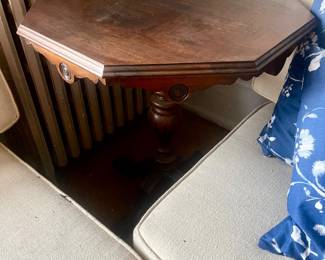 Small octagon side table.