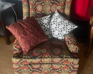 Matching chair to sofa. 