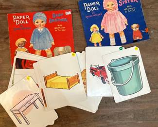 Vintage Paper Doll Books (intact) and Articulation cards