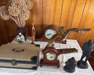 Seth Thonas and Winchester clocks, Michael German items 