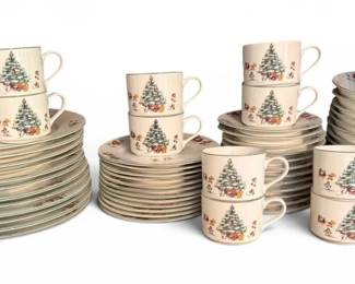 Magical Christmas China Set 60 Pieces