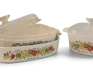 Corningware Spice Of Life Casserole Dishes