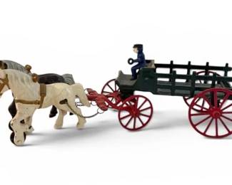 Cast Iron HorseDrawn Wagon