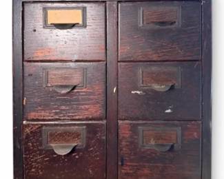 6Drawer Wooden Organizer Globe