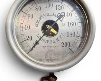 Antique Air Pressure Gauge Joseph McWilliams Co.