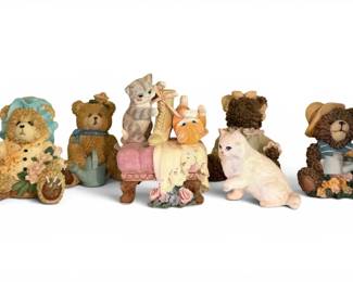 Decorative Bear Cat Figurines