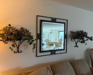 wall mirror and decor
