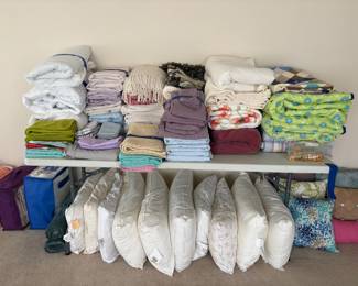 Linens - pillows, comforters, blankets