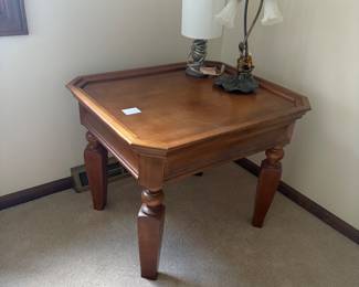 End Table and Lamps