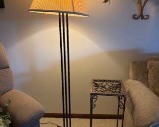 floor lamp and table