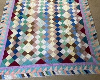 Vintage handsewn quilt