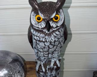 Outside owl decor