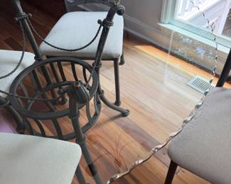 Metal kitchen chair
