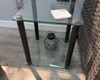 Small side glass table