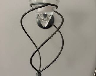 Pair of wall candle holders