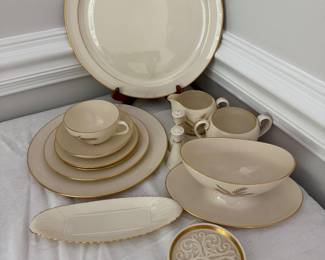 Set of Lenox wheat dishes