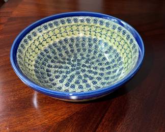 Small polish pottery bowl